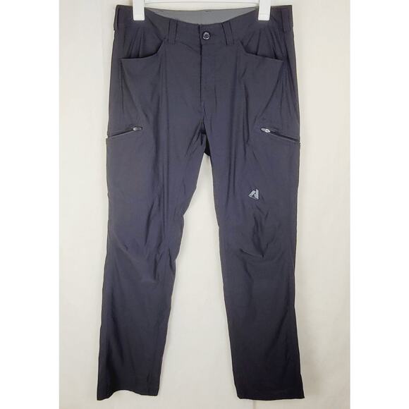 Eddie Bauer black First Ascent hiking pants Size 36/34 Gorpcore Outdoors Casual - Picture 1 of 9
